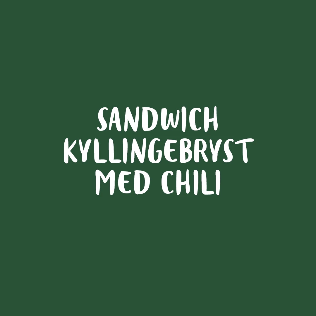 Sandwich kyllingebryst med chili